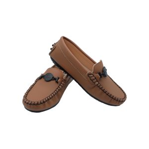 Camel buckle moccasin